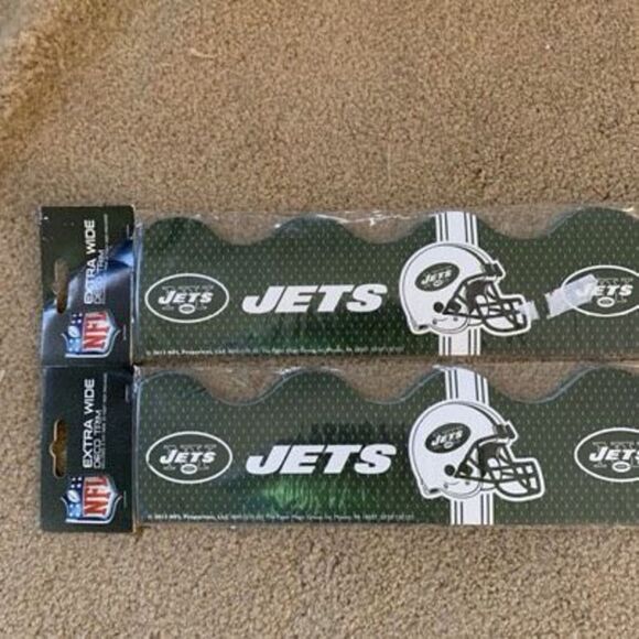 NFL New York Jets Extra Wide Deco Trim 2x37’ Packs - Picture 2 of 4